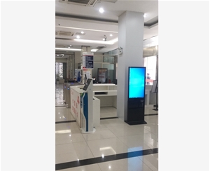 宣城涇縣政務中心43寸立式查詢機，帶刷二代身份證功能